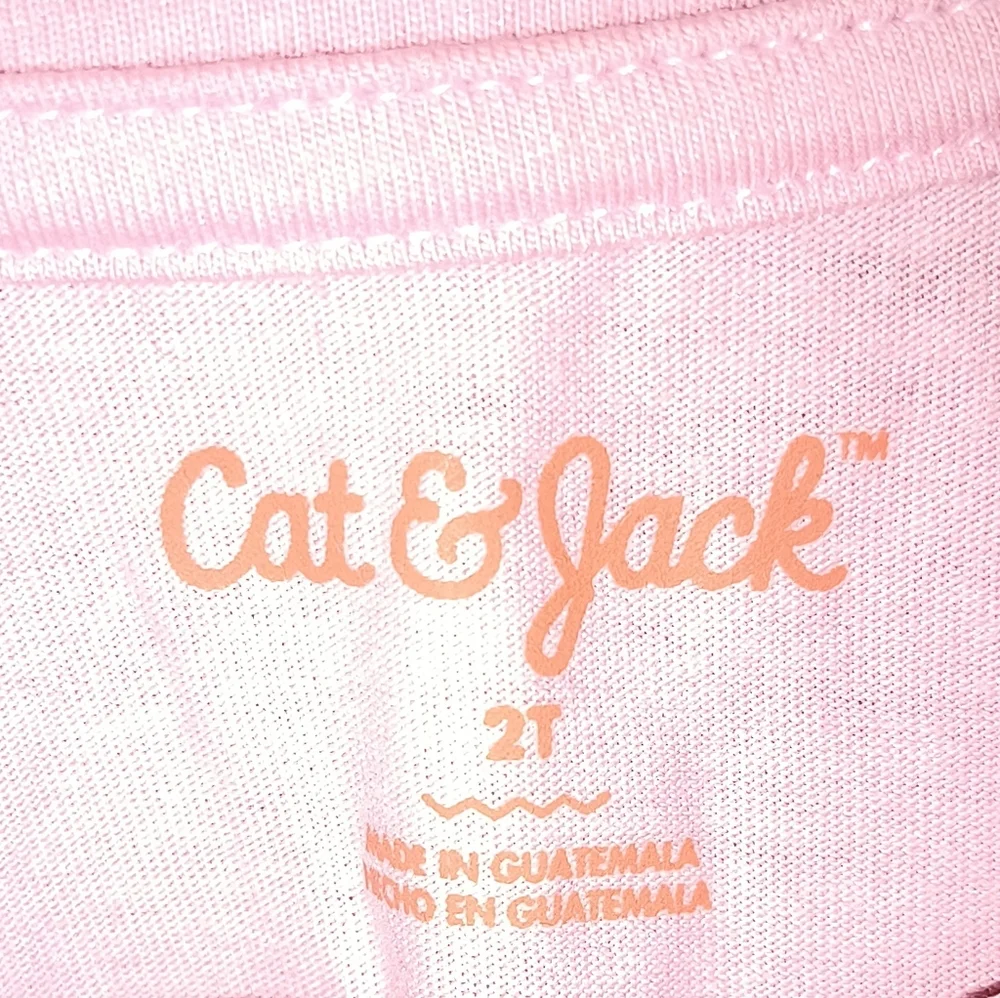 Cat & Jack Pink Long Sleeve Tee with Unicorn Design
